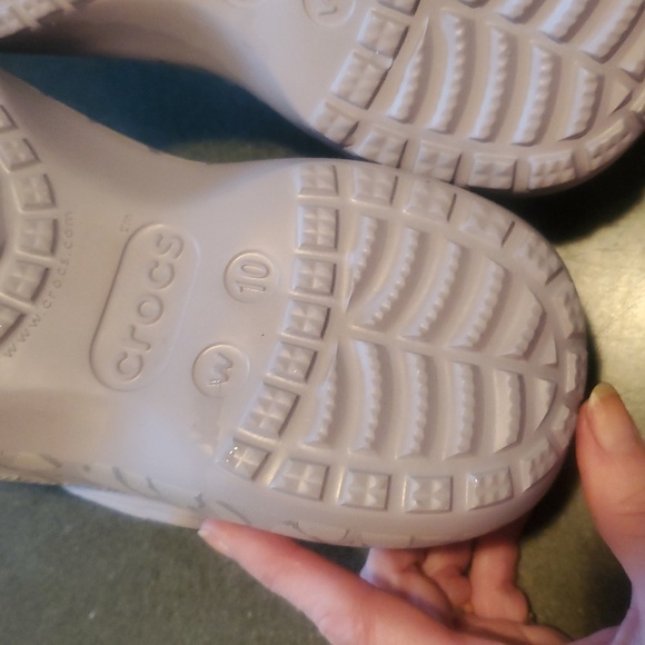 CROCS Mauve Mist/Violet Classic Sz 10 Platform Mules/Clogs Sandals NWOT - Picture 9 of 11